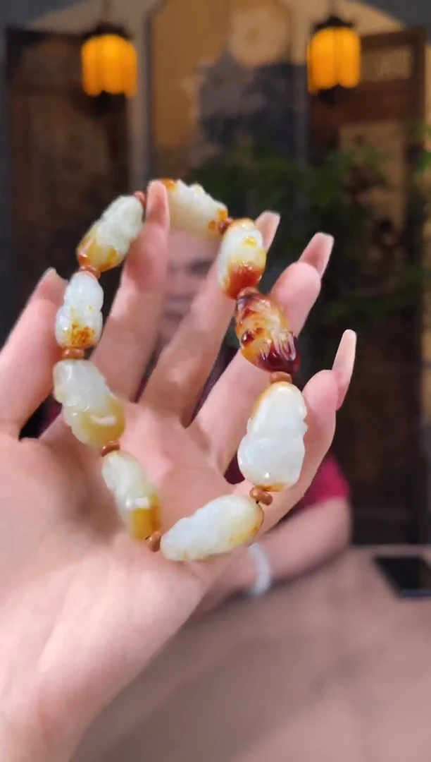 和田玉未镶嵌颈饰S183