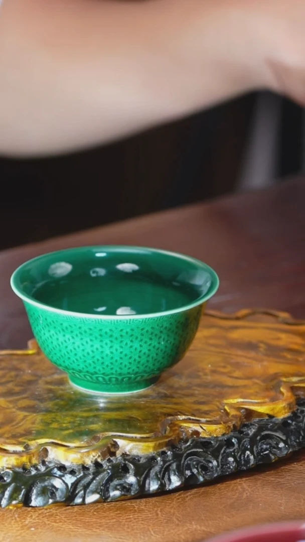 单色釉单杯 微瑕介意勿拍