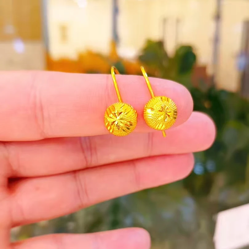 铜合金耳饰 原创设计耳饰耳环欧美风浅金精美