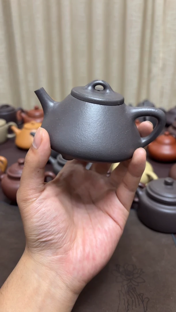 茶壶紫砂大水潭天青微瑕子冶石瓢150cc