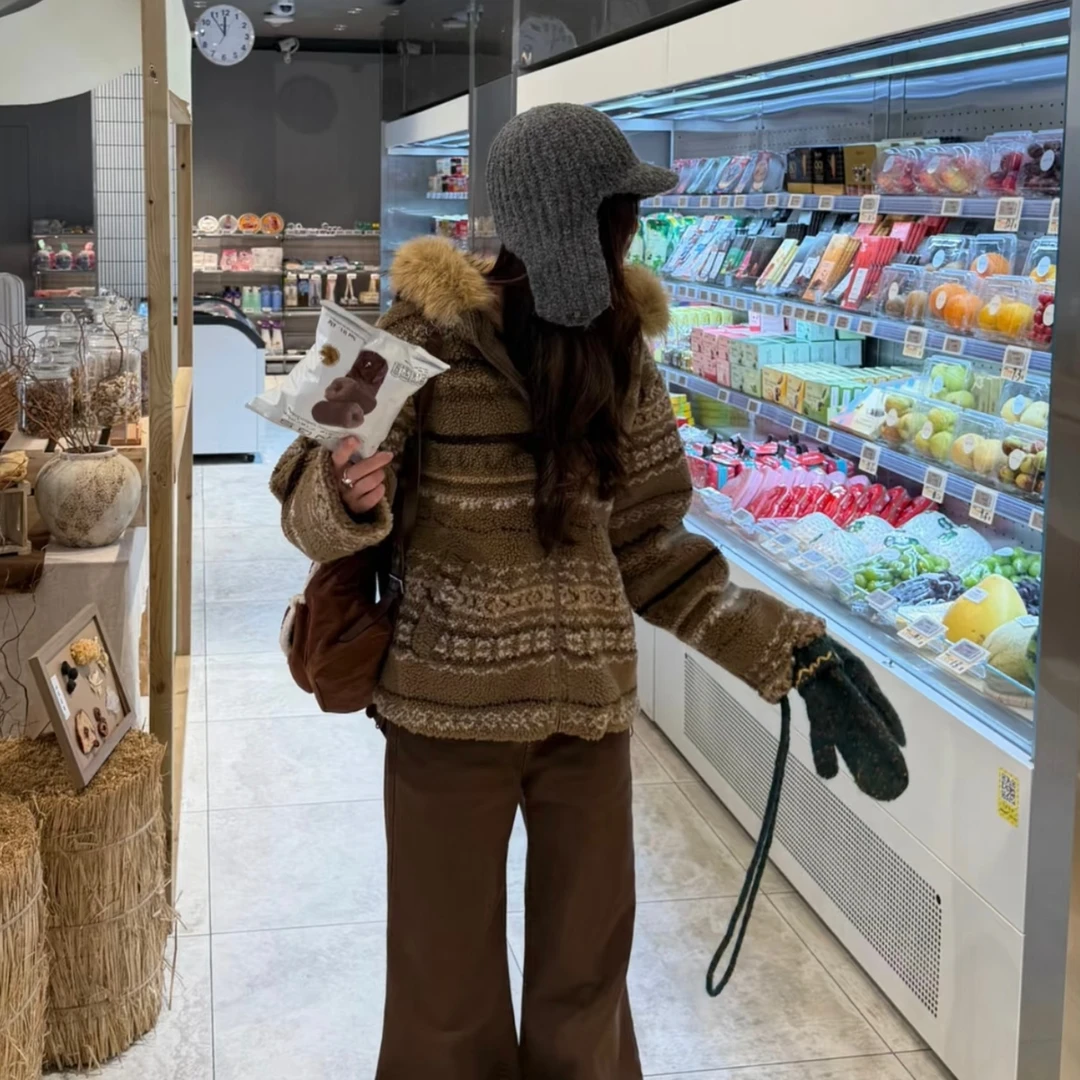 【价1】纯欲套装辣妹休闲宽松秋冬韩版网红保暖