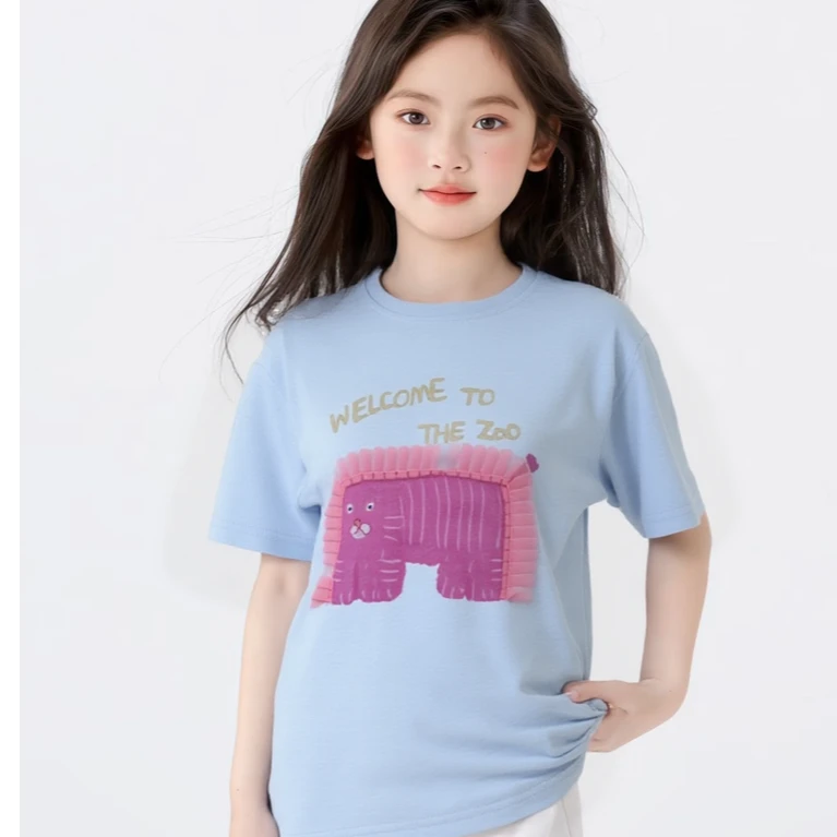 83033高端专享夏季女宝短袖蓝色