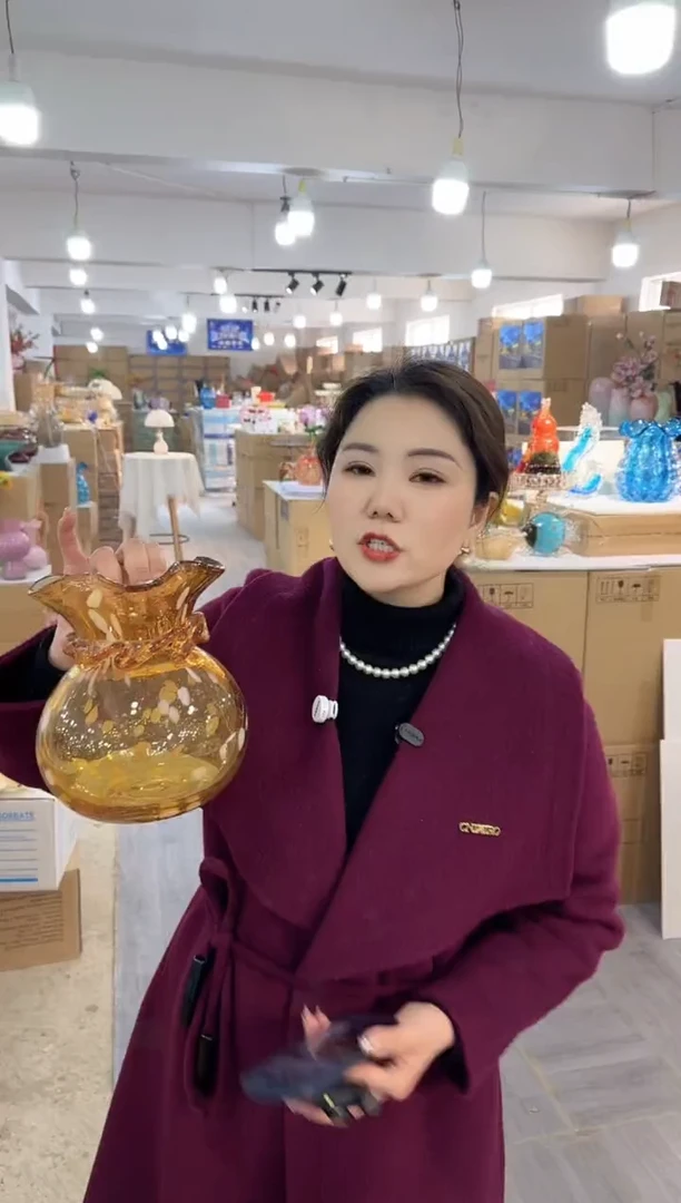 【闪购商品】琉璃椿野花器早G-20