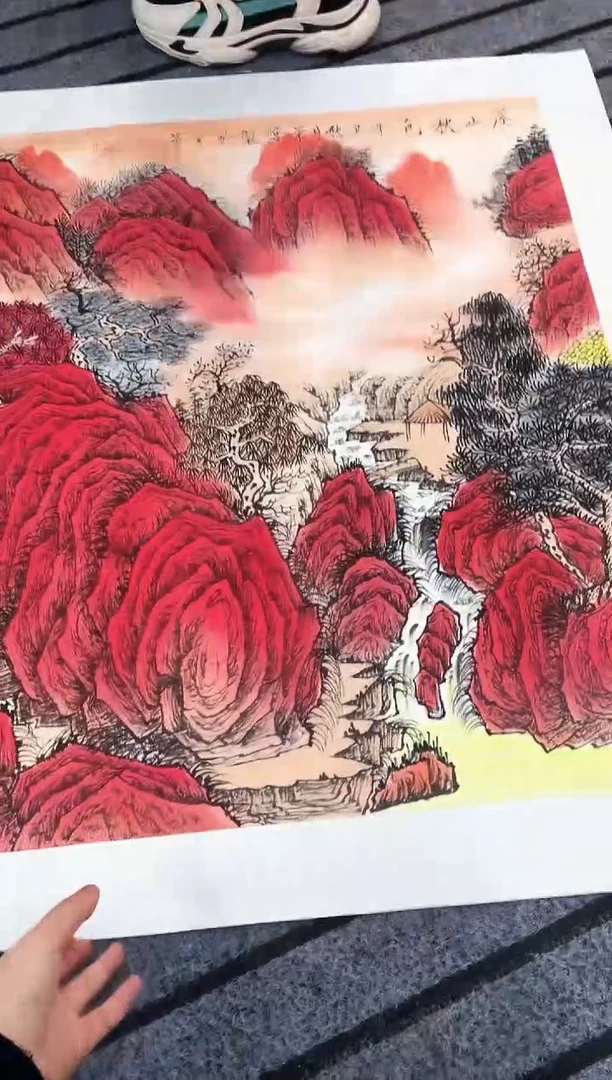 精品国画山水作品
