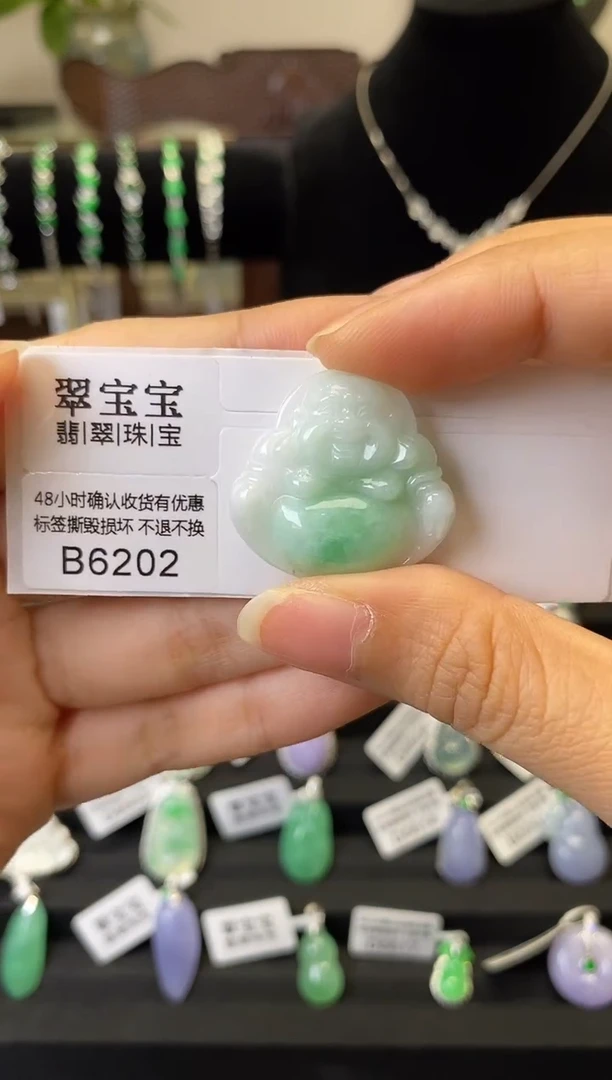 颈饰未镶嵌翡翠B6202 佛公 含运营费