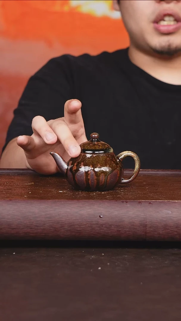 茶壶紫砂柴烧 梨士
