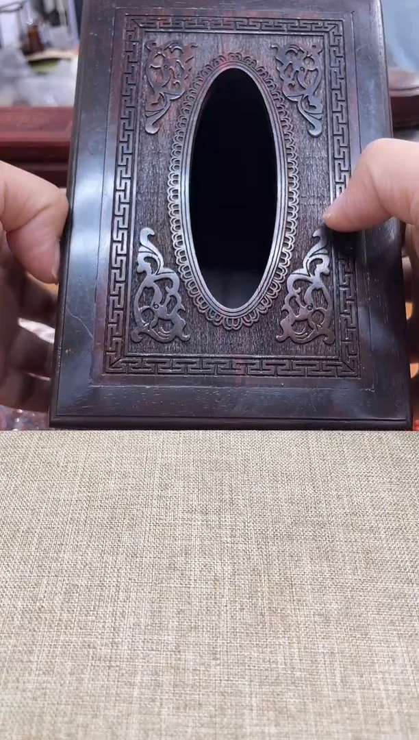 406大红酸枝纸巾盒木木木