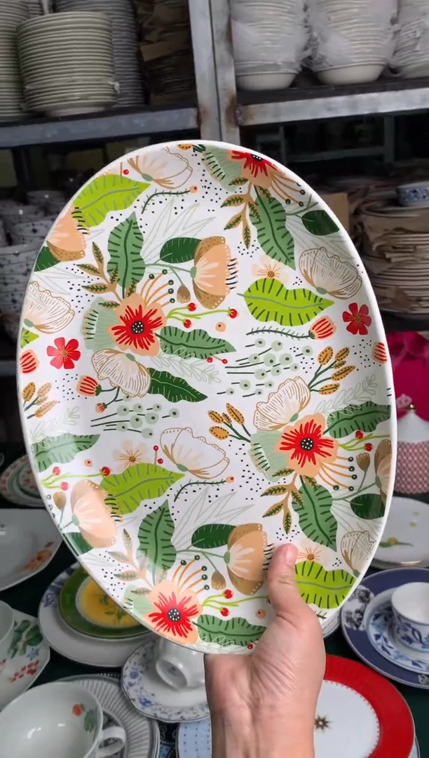 瓷片cc060陶瓷没有完美无瑕1个蛋形盘