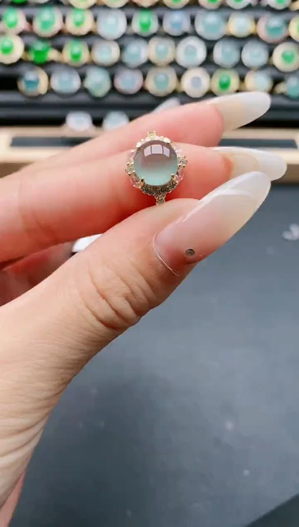 【闪购商品】翡翠戒指银S925镶嵌11111