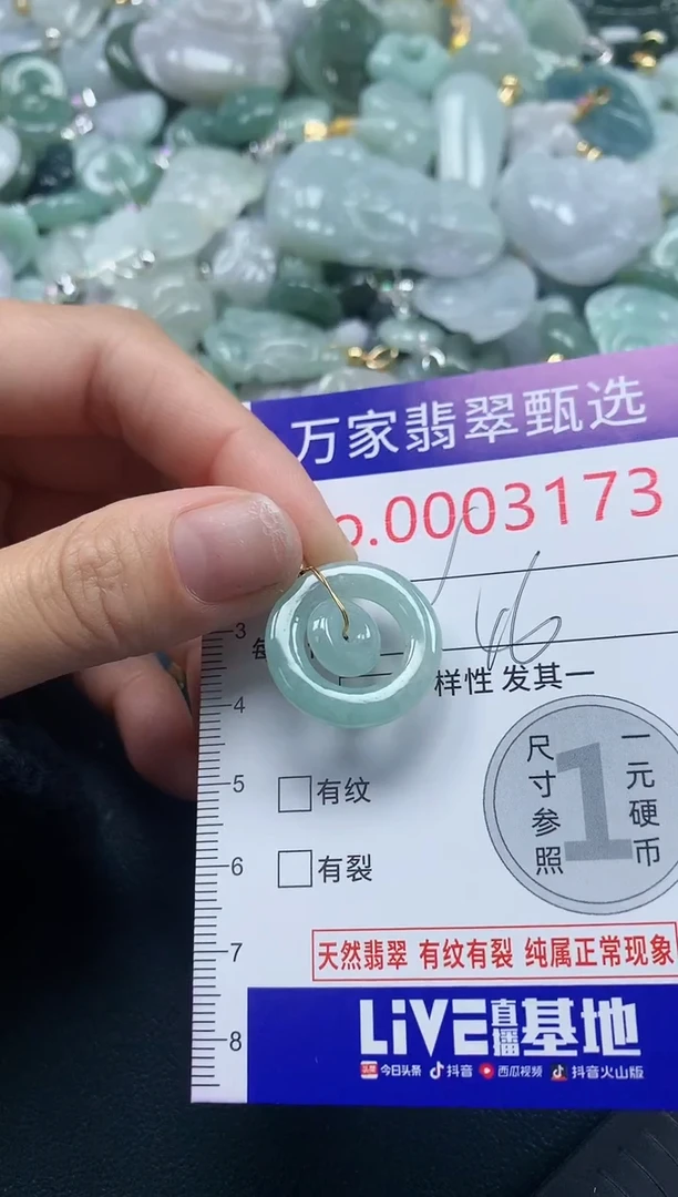 吊坠(不含链)未镶嵌翡翠3173