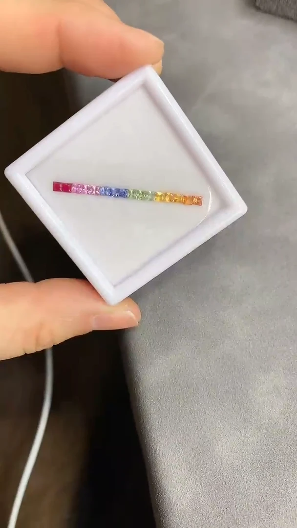 【闪购商品】彩色蓝宝石裸石未镶嵌蓝宝石裸石多样性发16颗