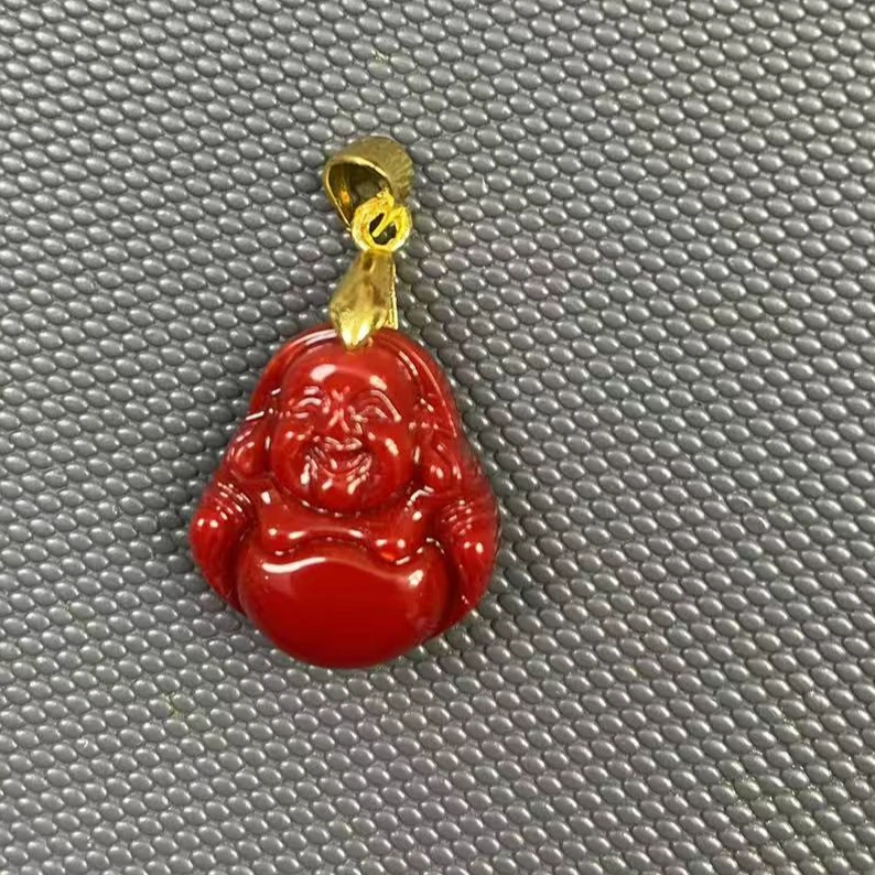 非金属珐琅吊坠 阿卡 小来佛 吊坠