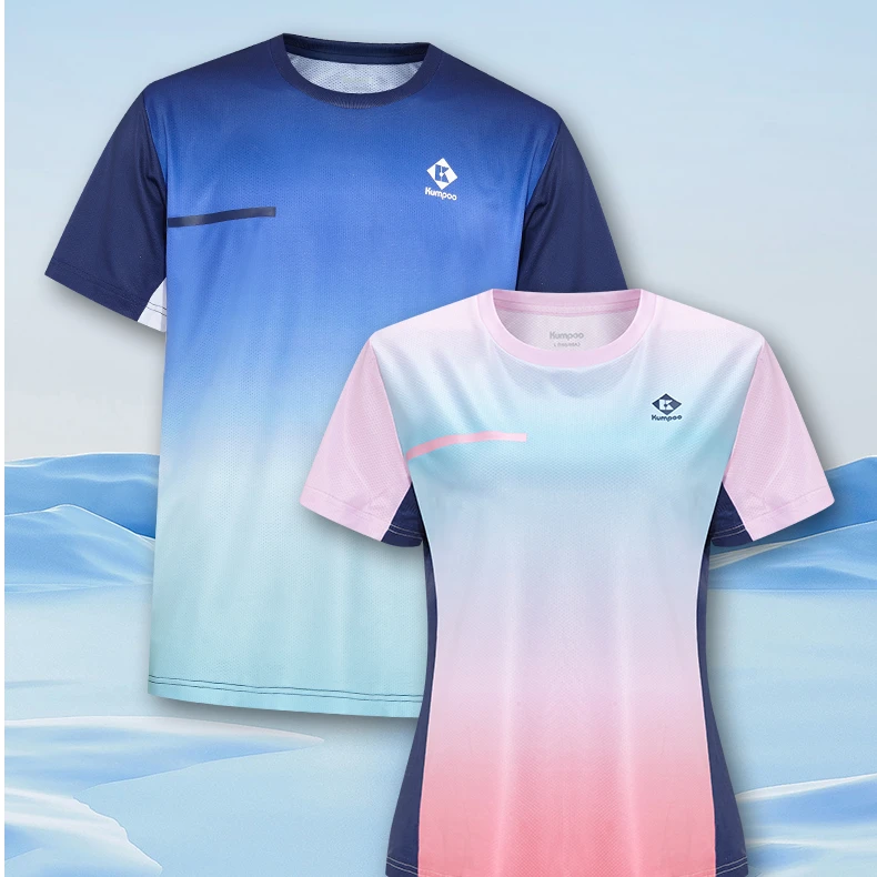 薰风【清仓捡漏款】羽毛球服速干透气休闲运动服跑步运动T恤KW-4105