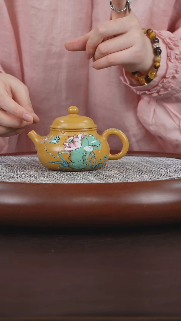 茶壶紫砂紫砂壶黄金朱泥容天