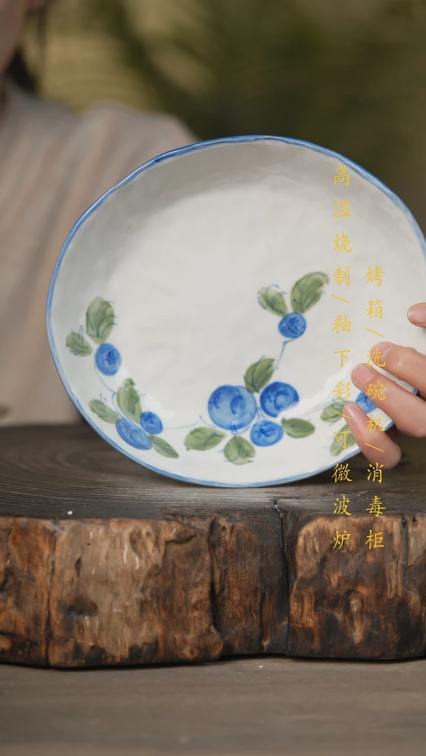 【闪购商品】瓷片景德镇高温釉下彩可微波烤箱洗碗机