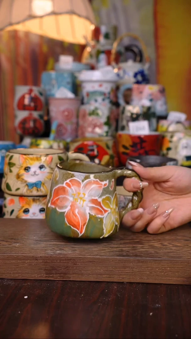 摆件陶泥垚手作 景德镇手工手绘陶瓷器物