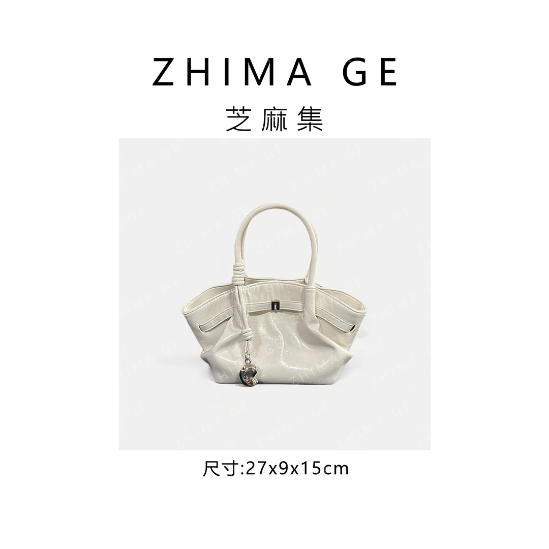 芝麻集】SKL-G8090-石膏色RAIN.CUN时尚简约百搭腋下斜跨轻奢女包