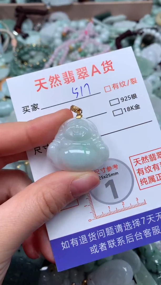 翡翠未镶嵌颈饰臻露珠宝517