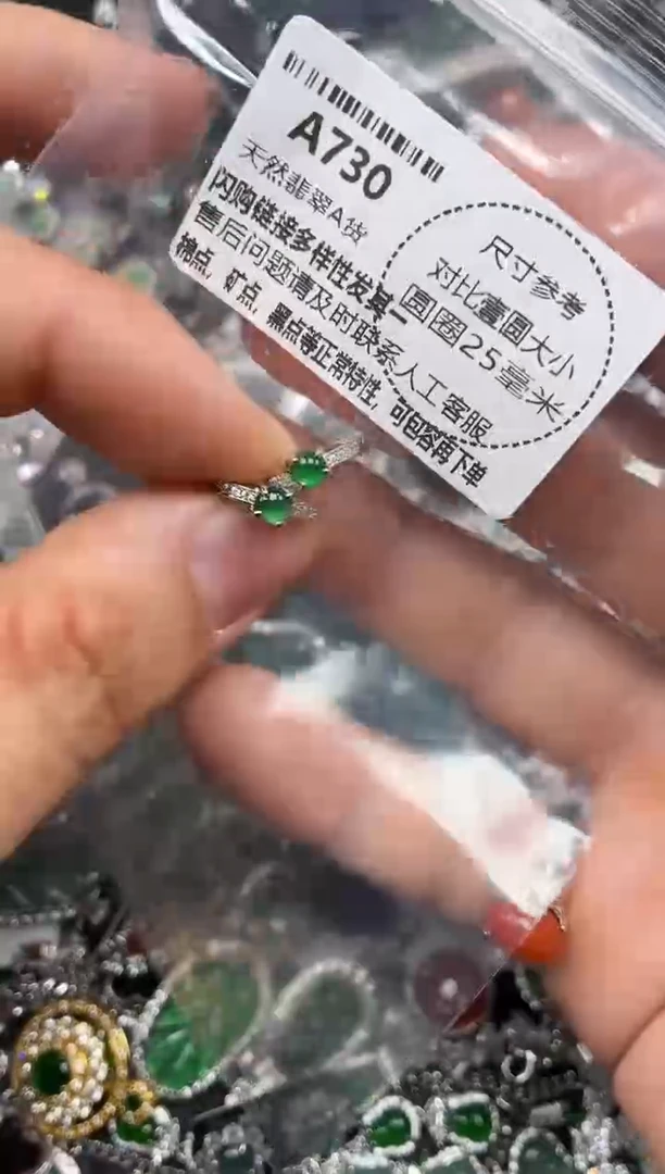 颈饰未镶嵌翡翠A730耳扣