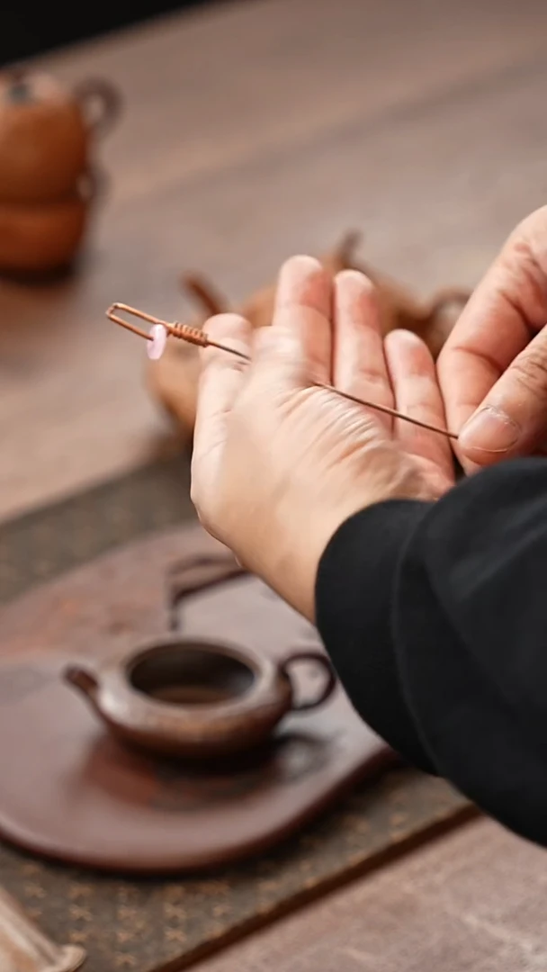 紫砂如意茶拨粉如意茶拨粉