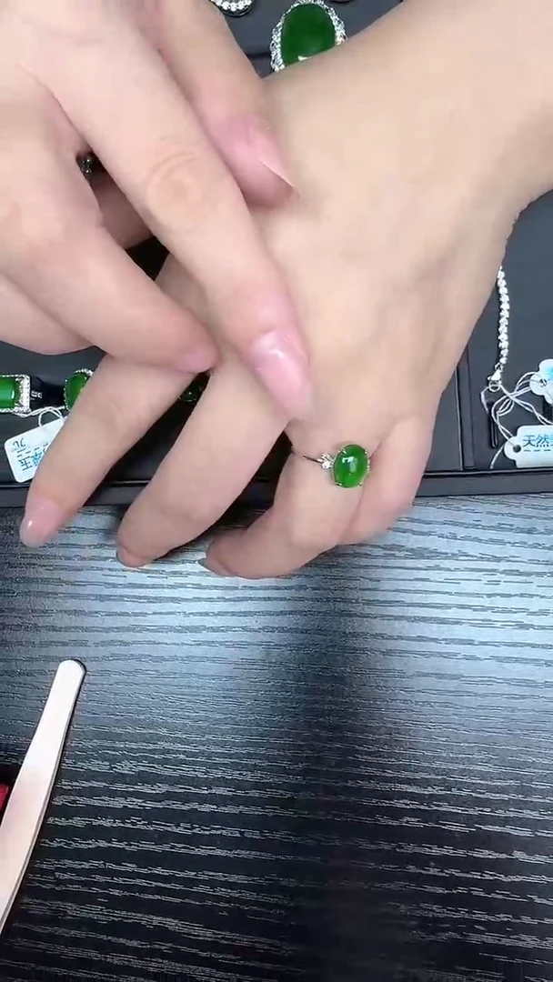 未镶嵌戒指翡翠天然A货翡翠开口戒