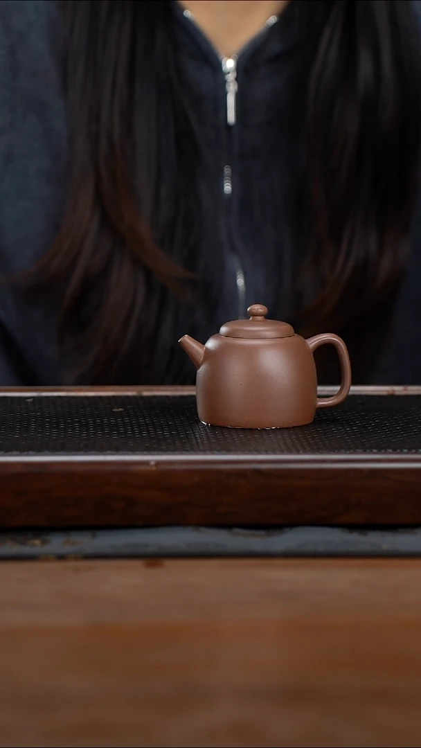 茶壶紫砂120cc黄龙山原矿百年紫泥金钟16