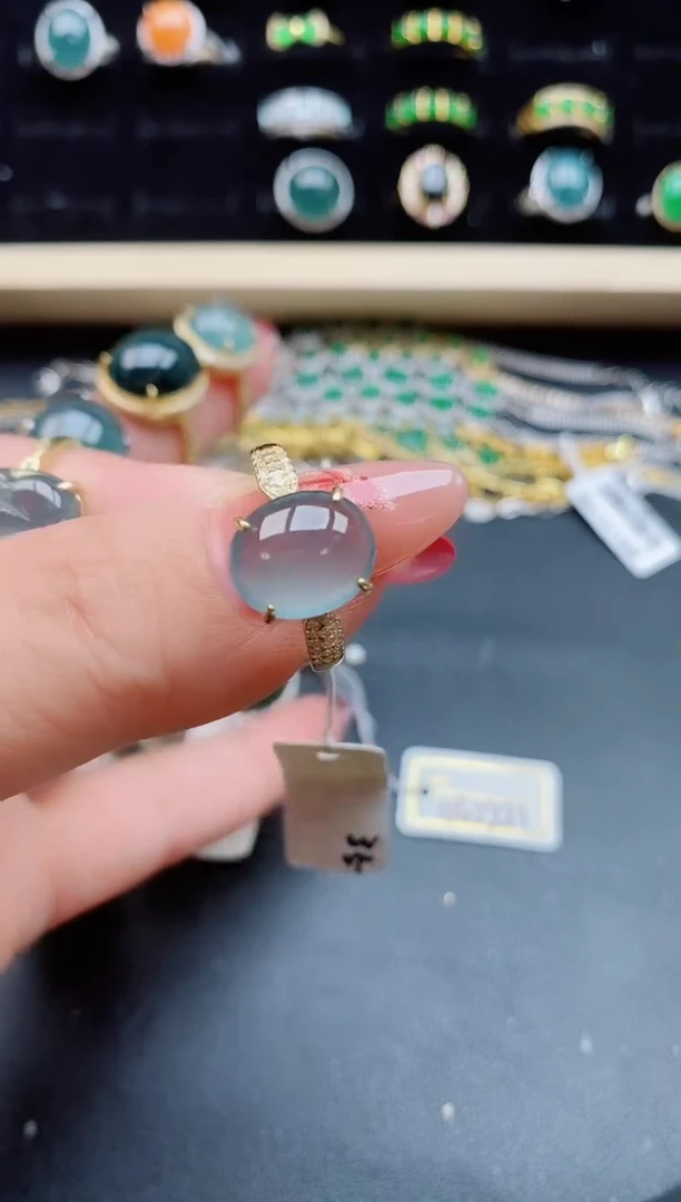 【闪购商品】翡翠戒指银S925镶嵌508050