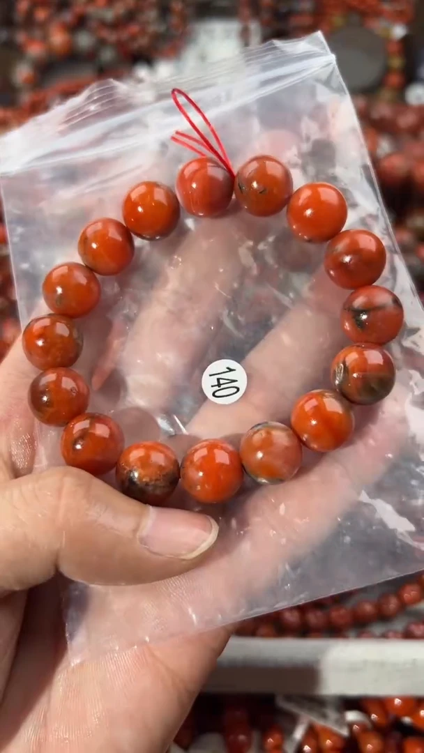 南红玛瑙手串未镶嵌13