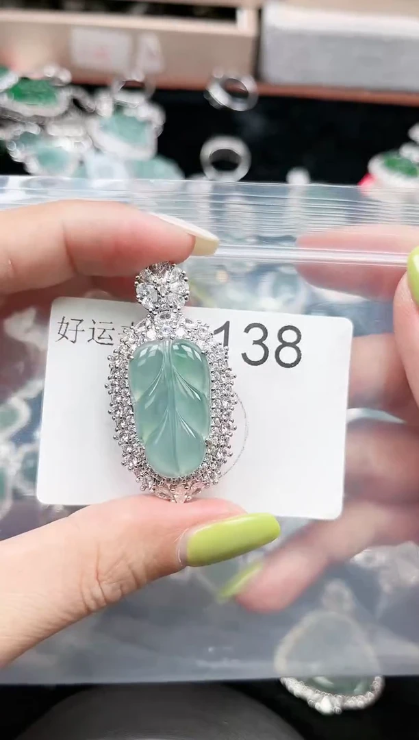 【闪购商品】翡翠颈饰未镶嵌赠皮绳138