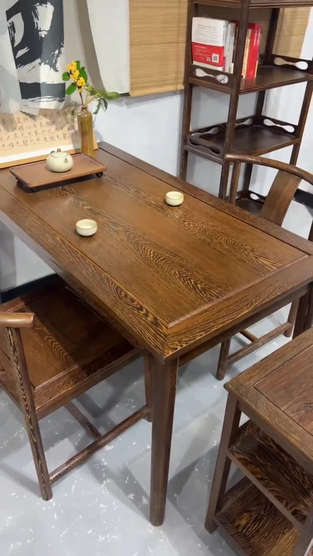 鸡翅木类家具鸡翅木书桌茶桌118*68*73（单桌）