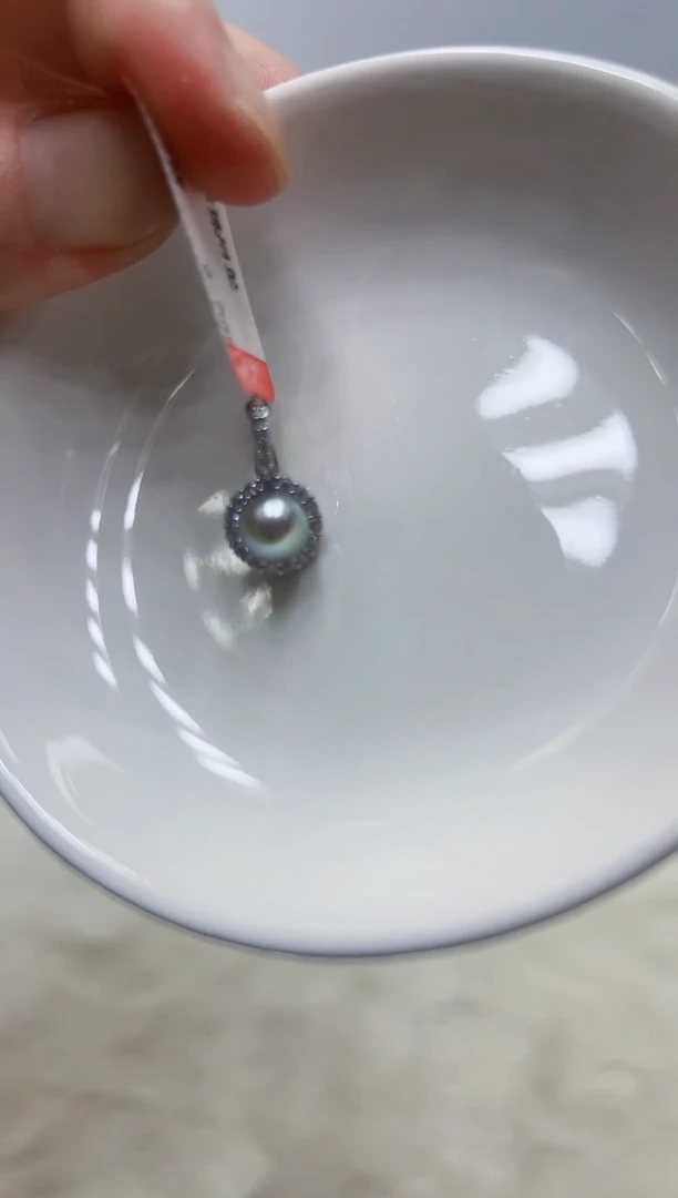 银S925镶嵌海水珍珠DA吊坠6@@yd011