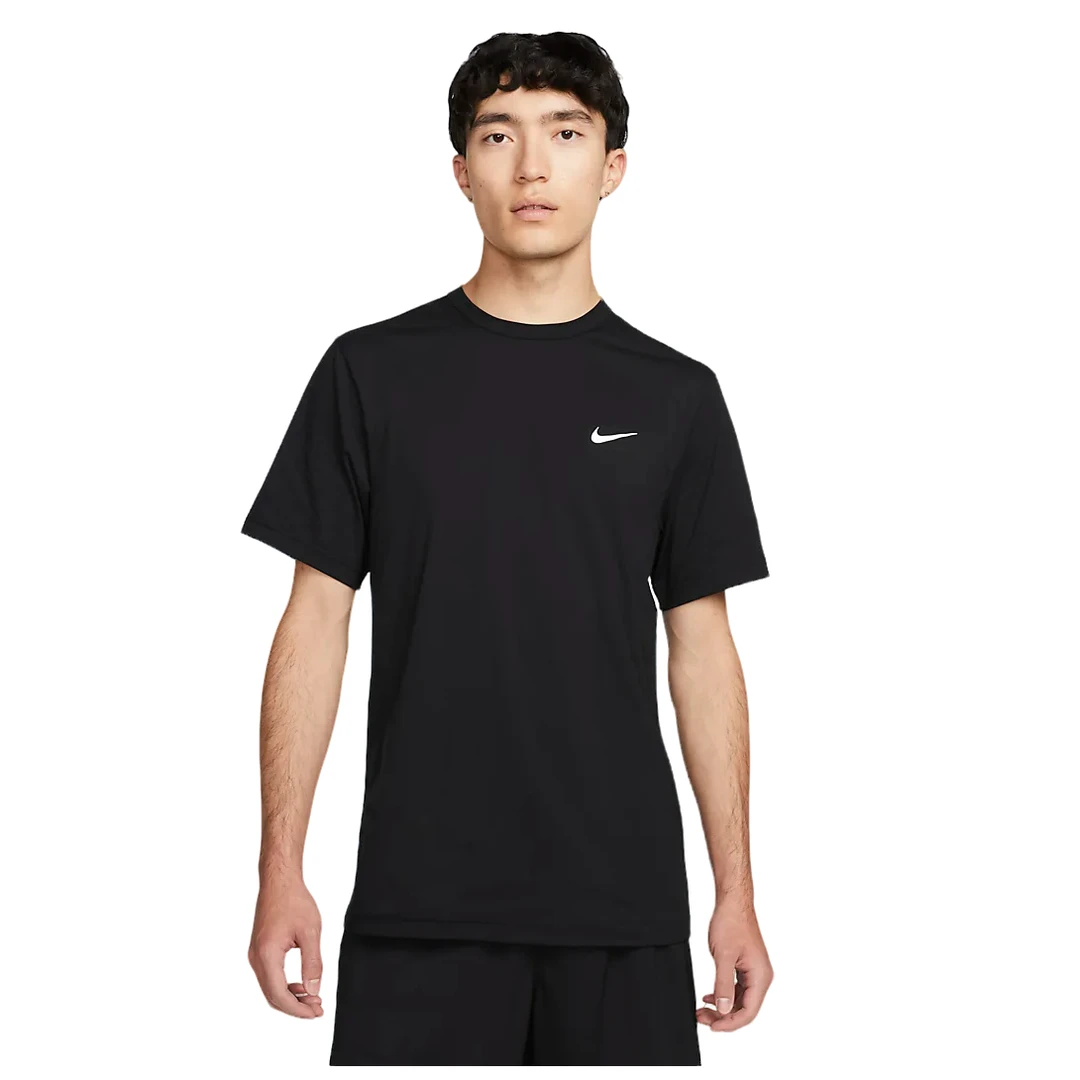 【耐克NIKE】耐克 男子黑色防晒健身圆领速干训练短袖T恤 DV9840010