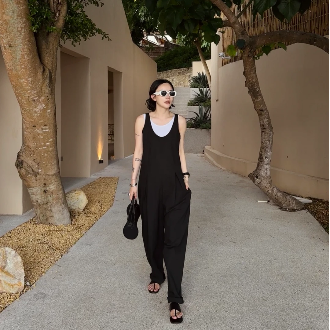 【DYMMXYMM】- 夜影.显瘦宽松连体裤不勒 夏款设计师 -5SSW7693