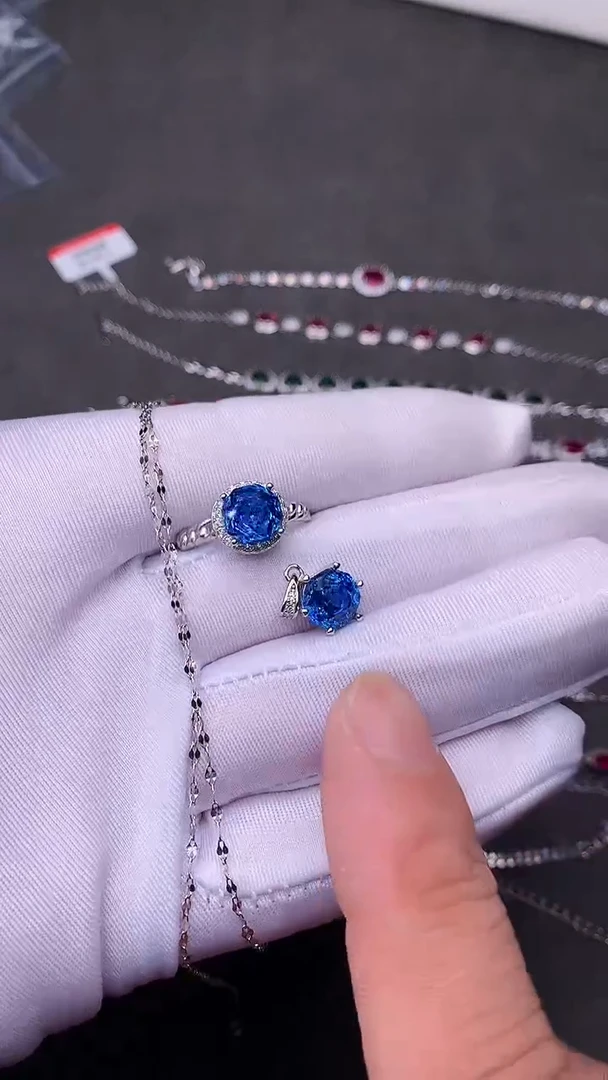 【闪购商品】托帕石套装银S925镶嵌.......