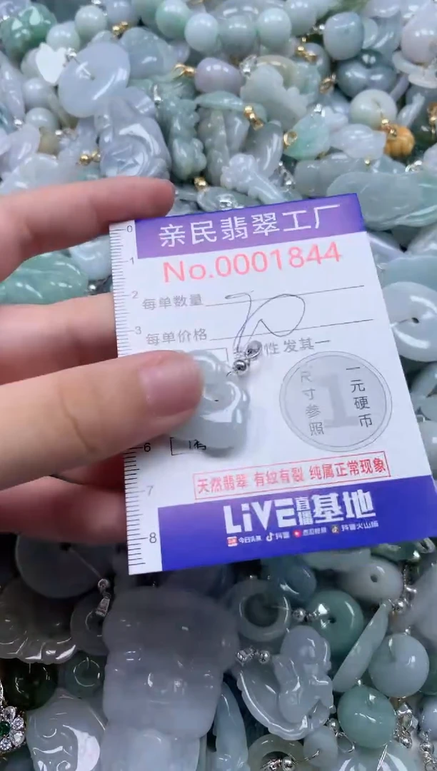 翡翠未镶嵌吊坠(不含链)1844