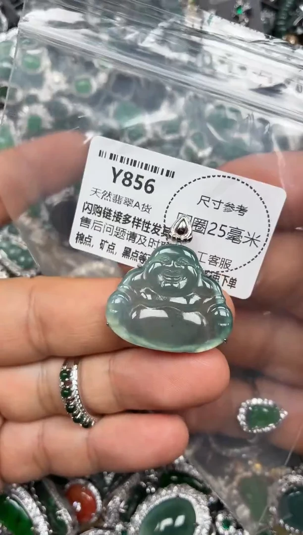 颈饰未镶嵌翡翠Y856吊坠