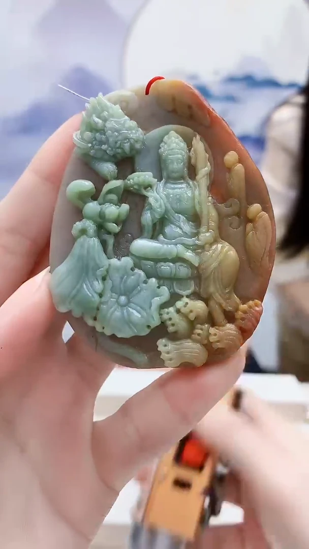 未镶嵌定制翡翠4812ry-毛货挂件197