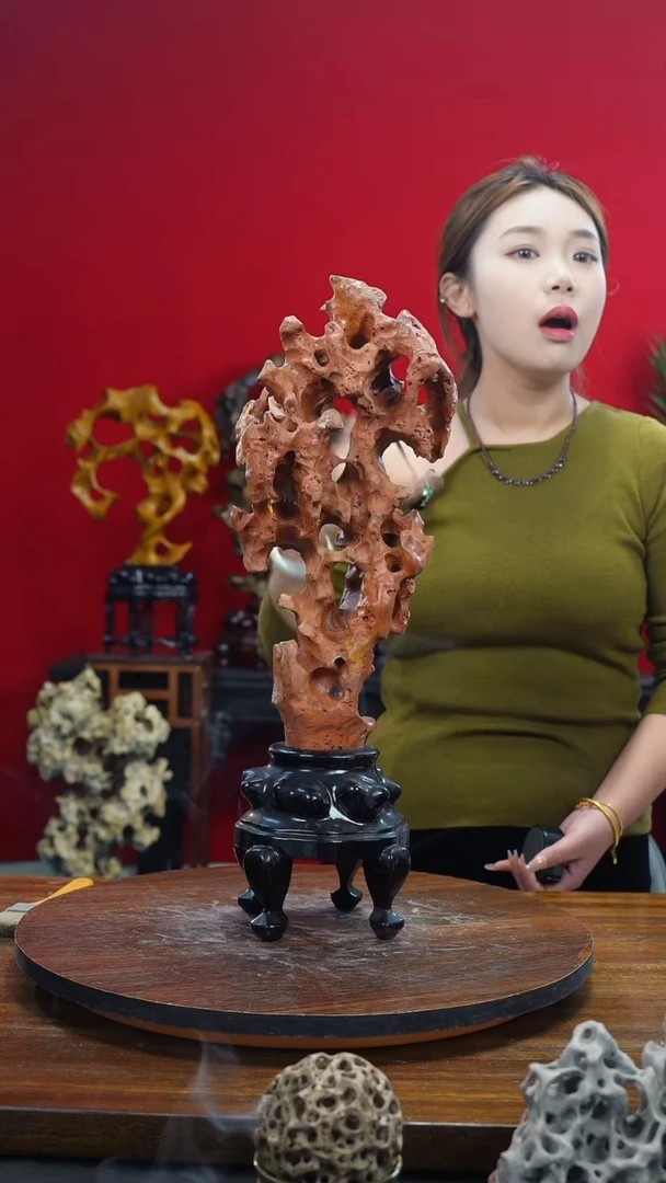 石材太湖石摆件一物一拍