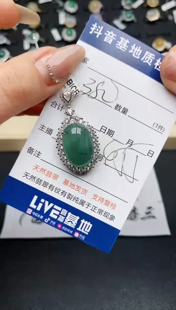 【闪购商品】翡翠颈饰银S925镶嵌..............