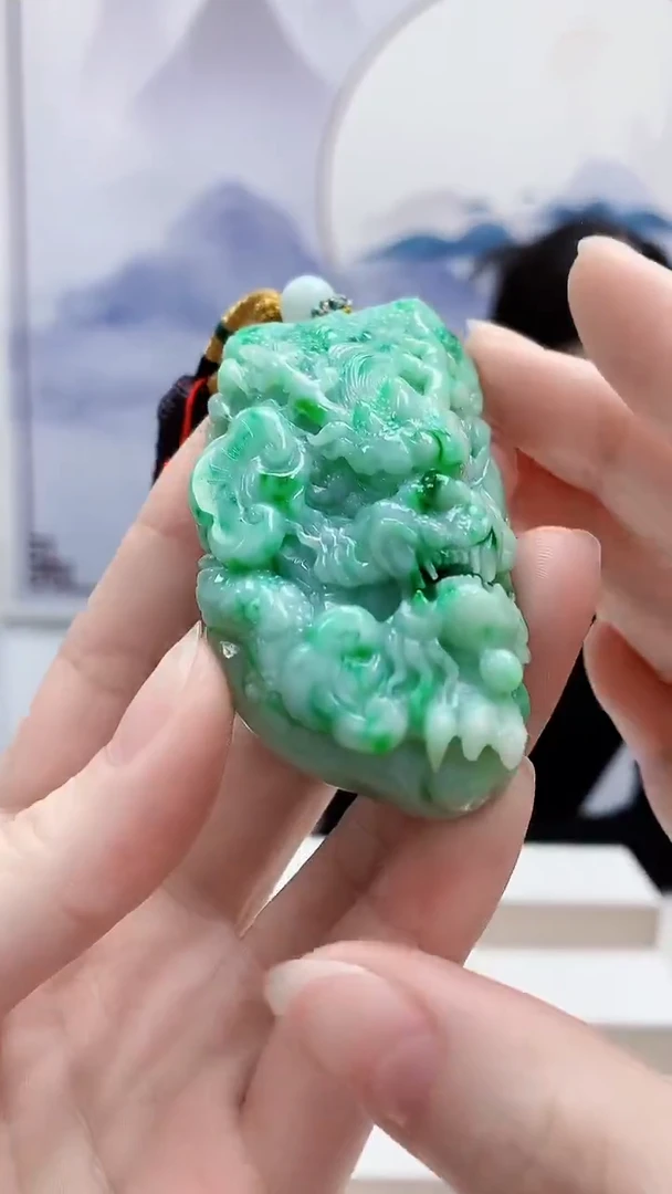 未镶嵌定制翡翠4812ry-毛货挂件78