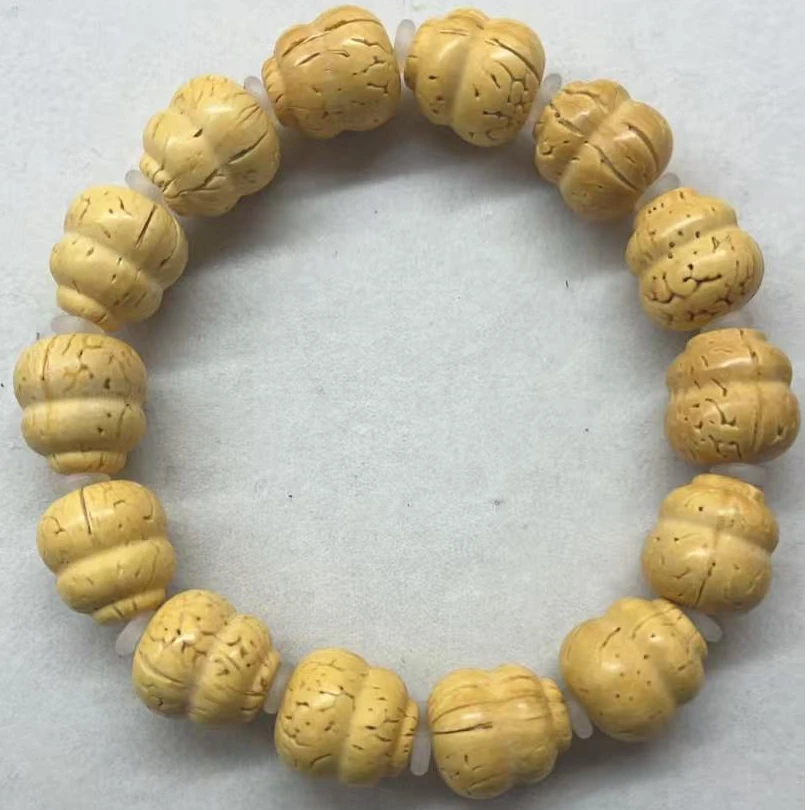 桃核 雕刻葫芦手串15mm