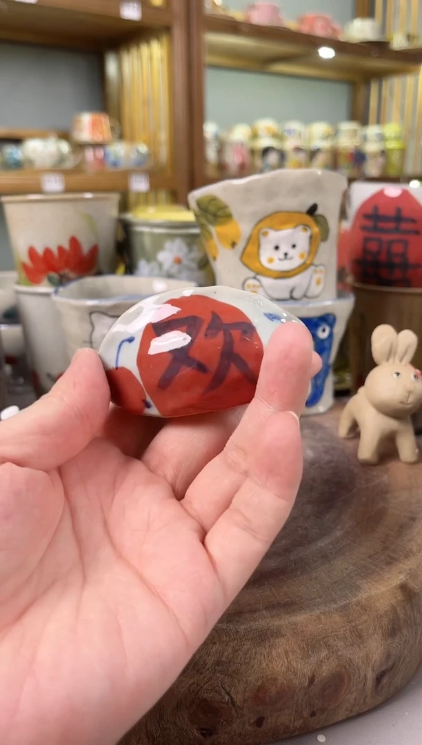 瓷片手绘高温釉下彩陶瓷