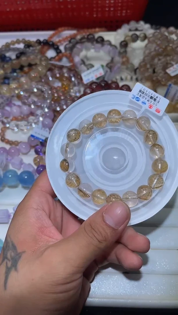 水晶手串未镶嵌L73-121mm小树胶花单圈-多样性发其一