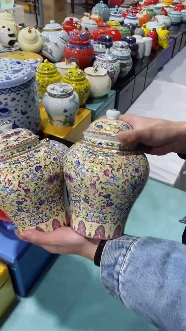 【闪购商品】罐陶瓷茶叶罐储物密封罐家用绿茶红茶普洱龙井