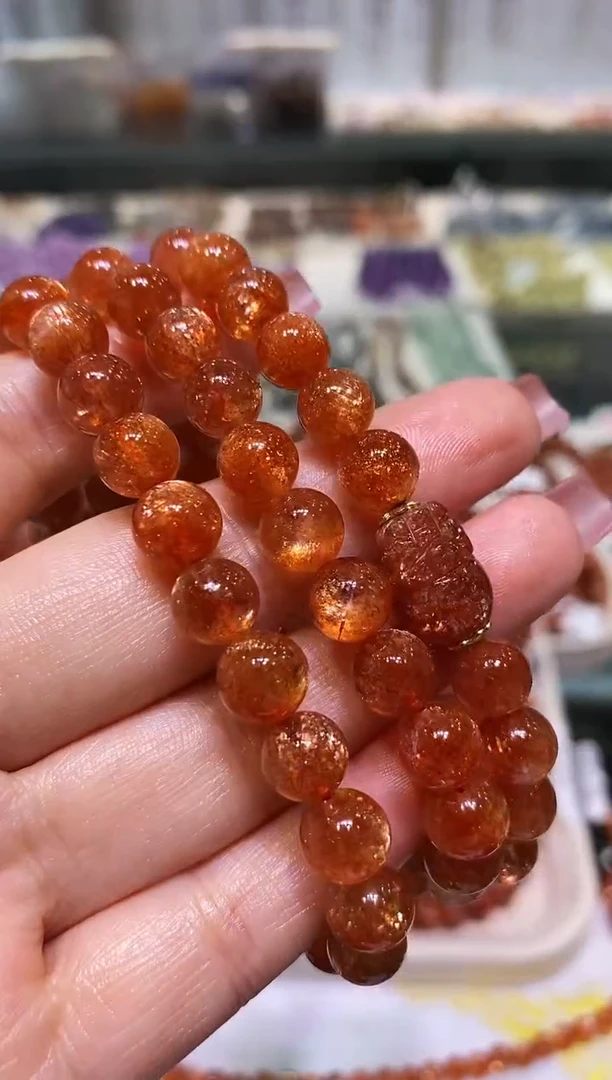 未镶嵌手链长石多样性发其一金太阳多圈