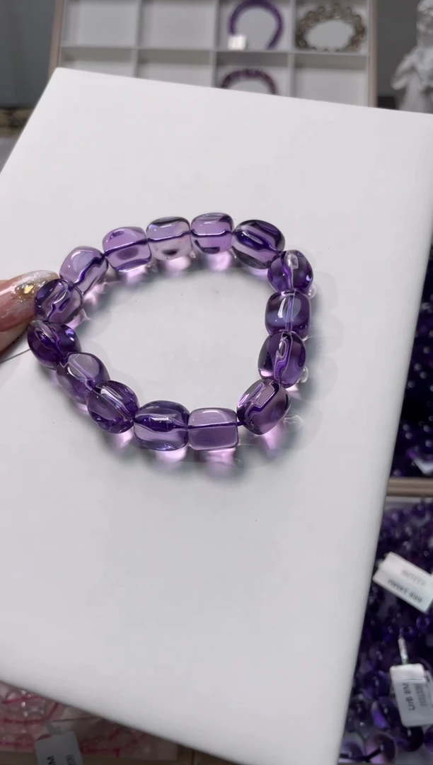 【闪购商品】紫晶手链未镶嵌10mm+巴西随型紫水晶