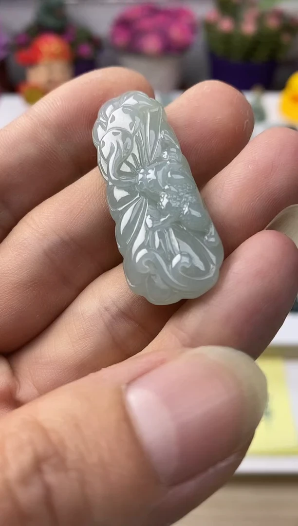 颈饰未镶嵌翡翠5天然缅甸翡翠A货金蟾