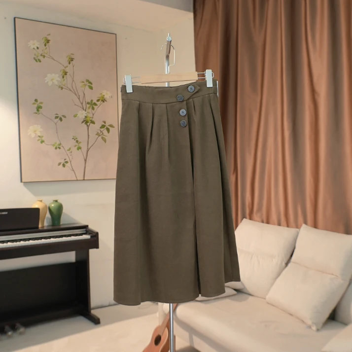 G408 设计师款高腰半身裙女 33XA47