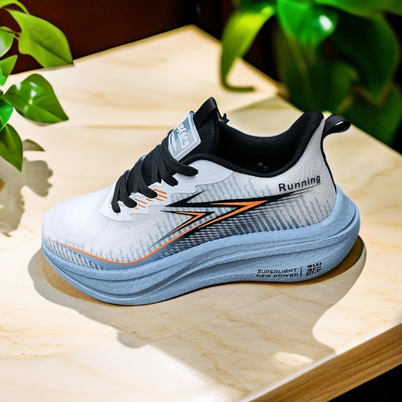 男士2025春款双碳板时尚跑鞋休闲百搭透气减震轻便发货潮流运动鞋