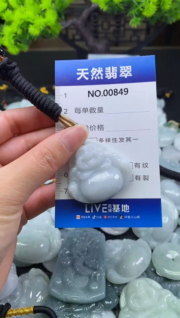 颈饰未镶嵌翡翠天然缅甸翡翠849